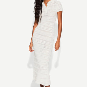 VESTIDO MIDI CALADO POLO ref:19236