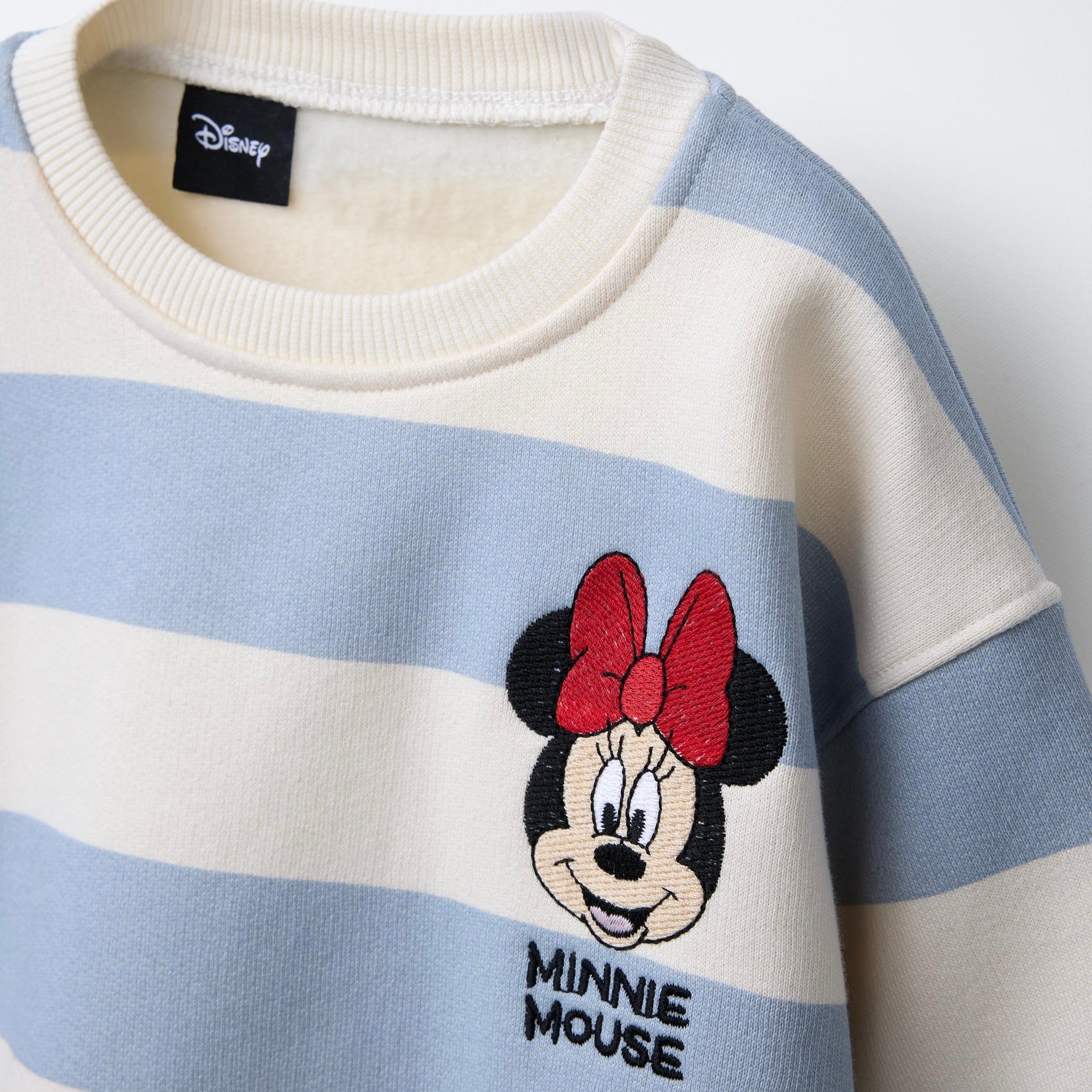 Sudadera Rayas Bordado Minnie Mouse