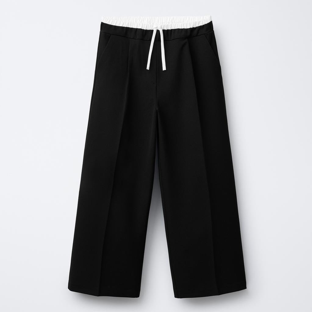 Pantalón Tela Doble Cinturilla