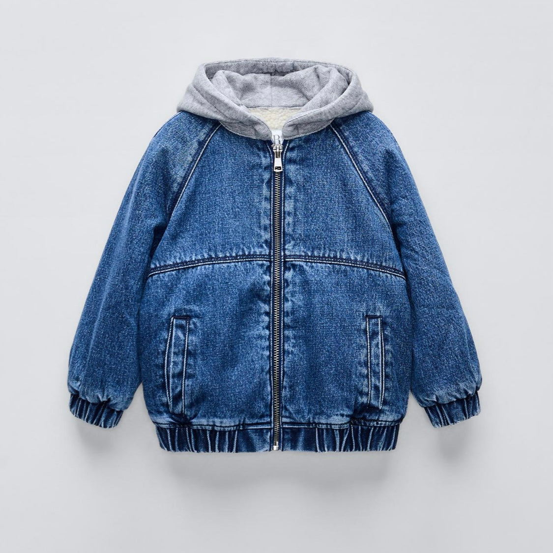Cazadora Denim Felpa Capucha