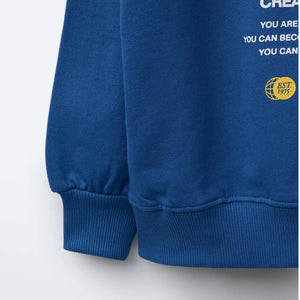 Sudadera Capucha Texto Relieve