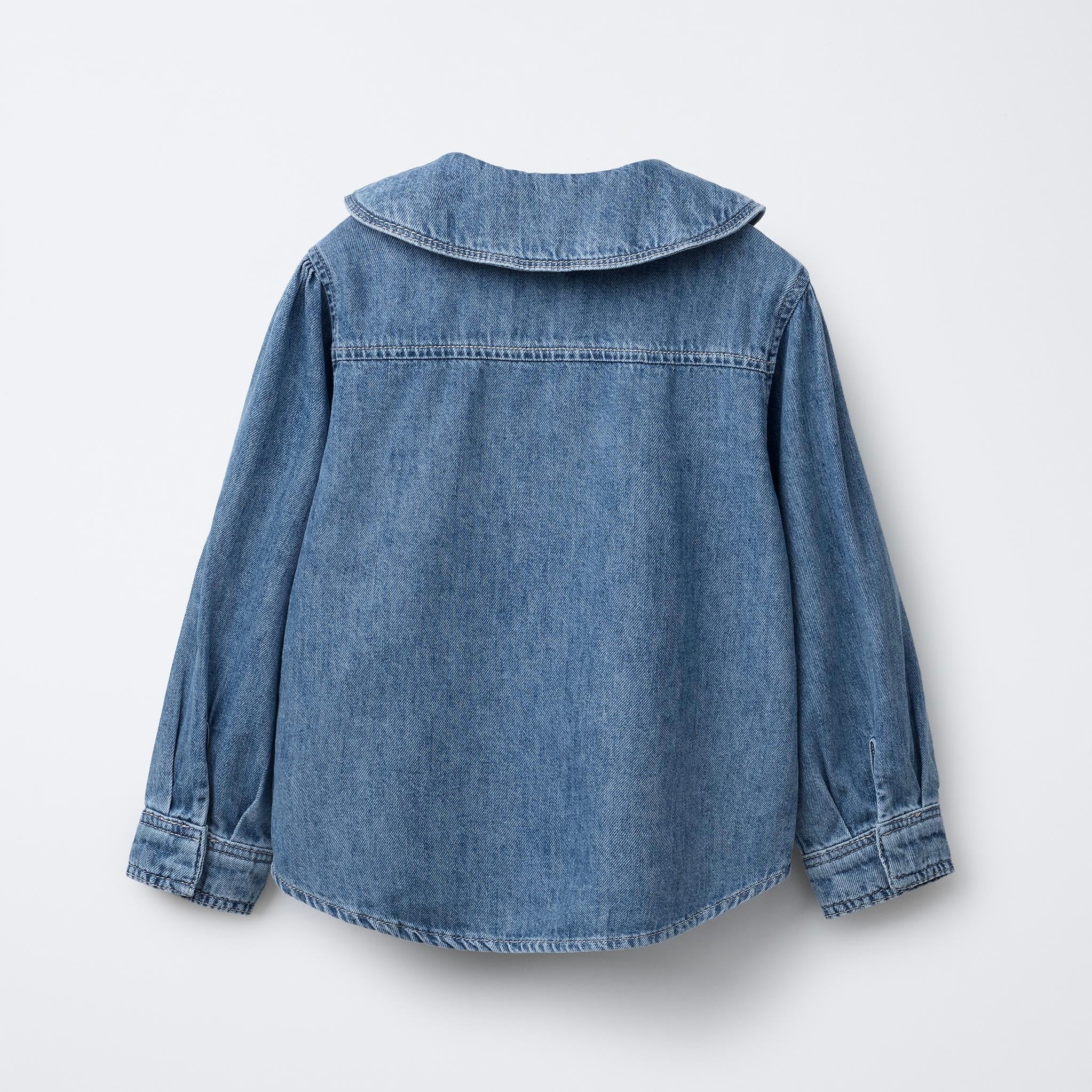 Camisa Denim Cuello Bobo
