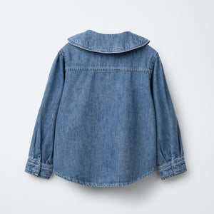 Camisa Denim Cuello Bobo