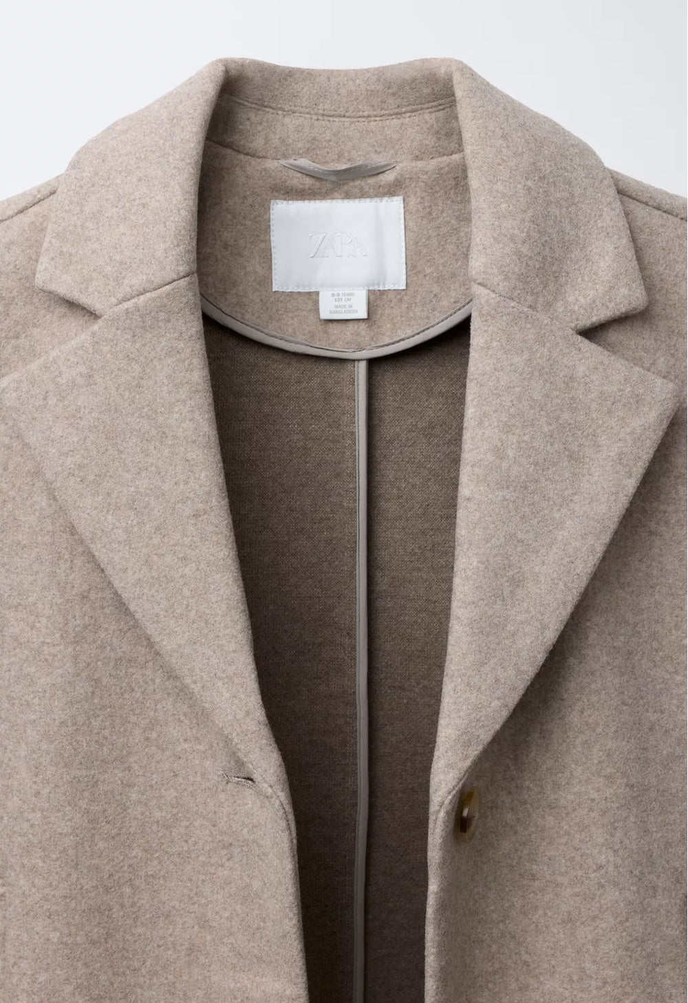 Abrigo Paño con Lana