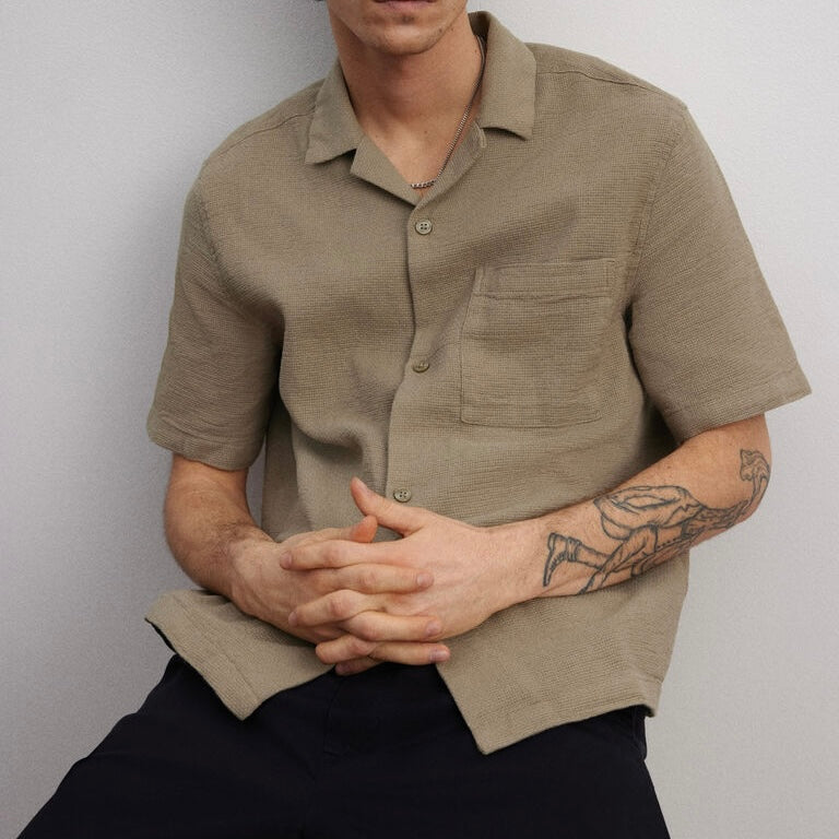 CAMISA RESORT TEXTURA REGULAR FIT ref:21898