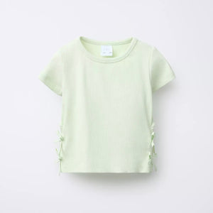 Camiseta Rib Lazos Cut Out