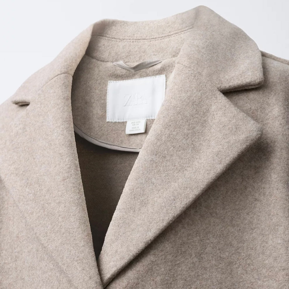 Abrigo Paño con Lana