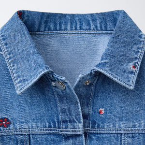 Cazadora Denim Bordados