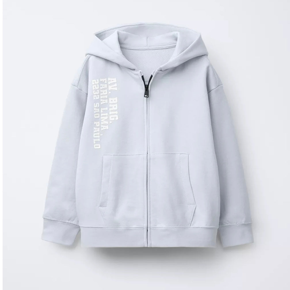 Sudadera Cremallera Texto