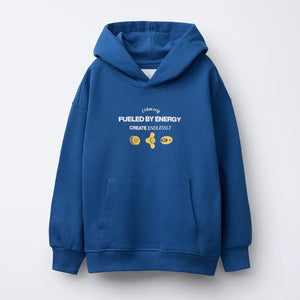 Sudadera Capucha Texto Relieve