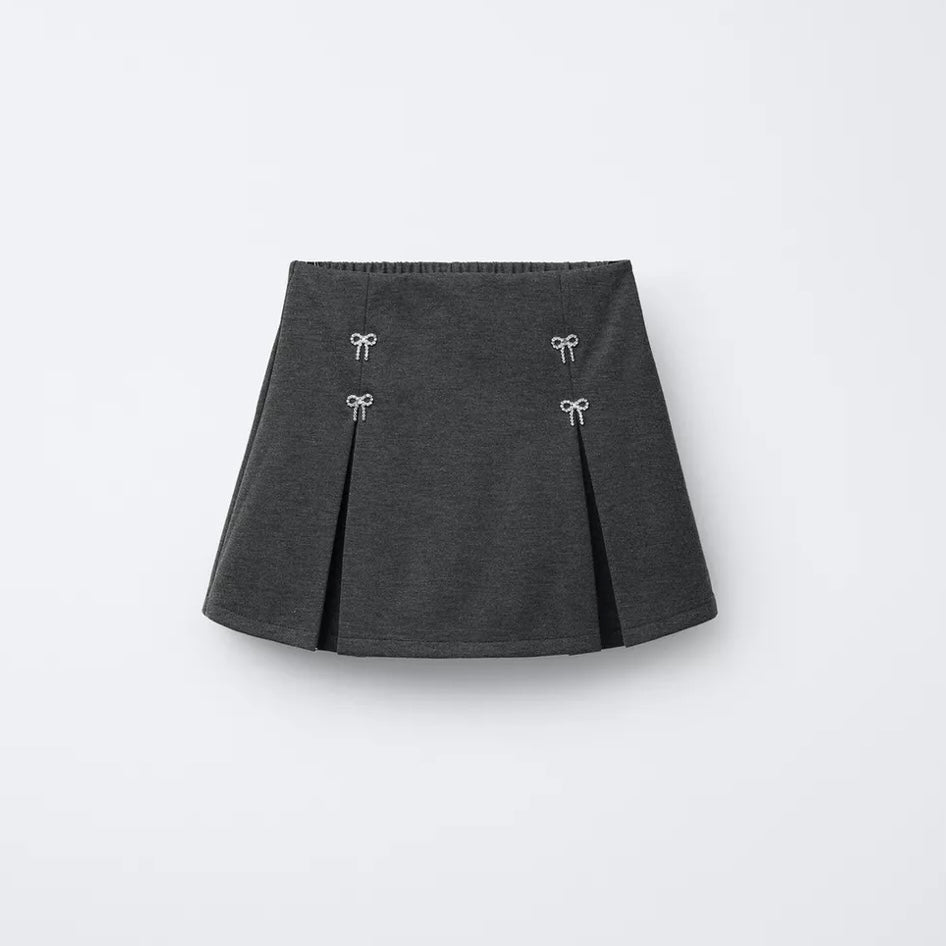 Falda Bermuda Detalle Lazos