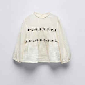 Camisa Fluido Bordado