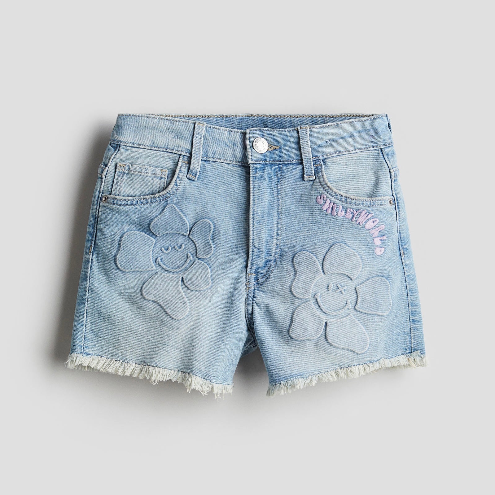 Bermuda Denim Detalle Flor