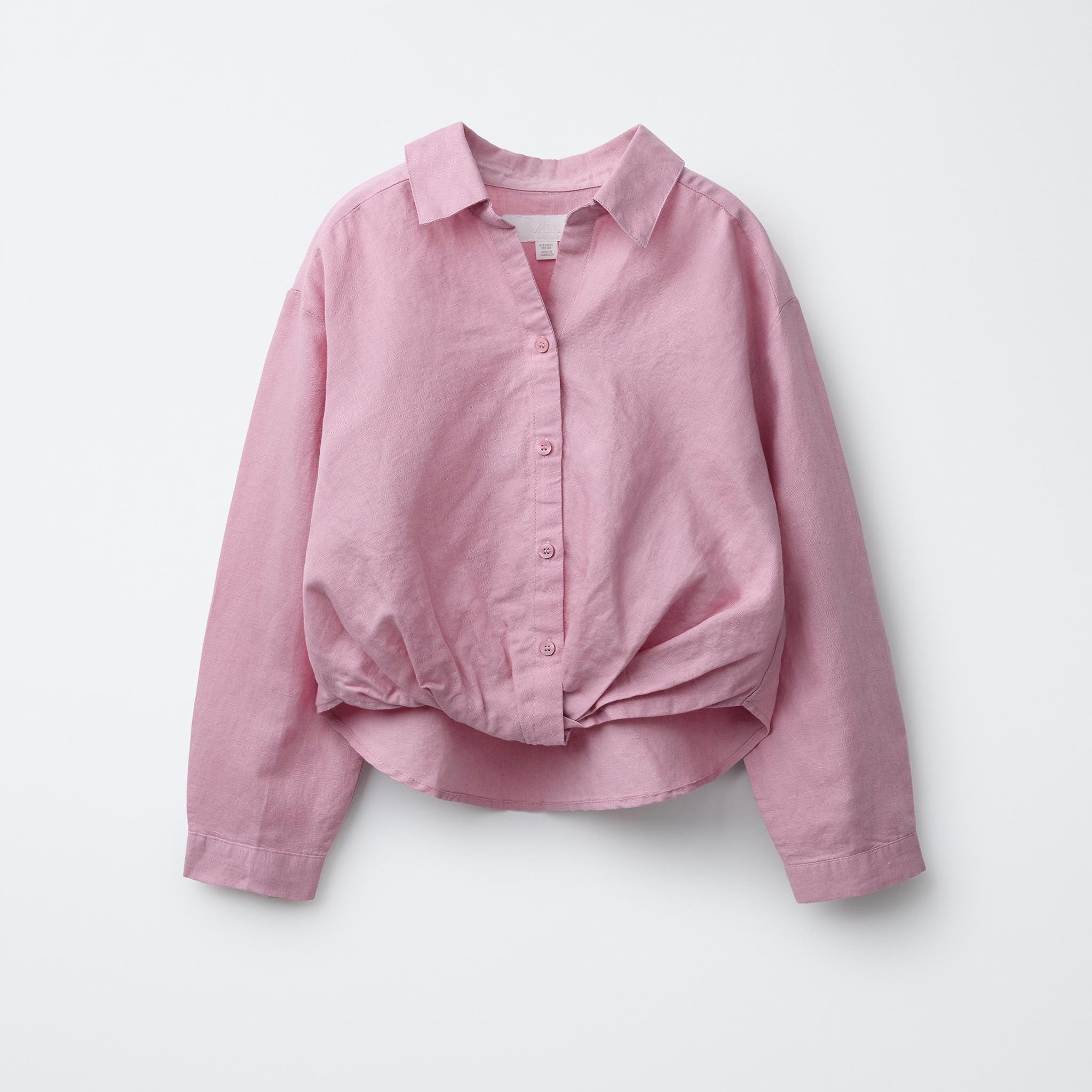 Camisa Fruncido con Lino(+colores)