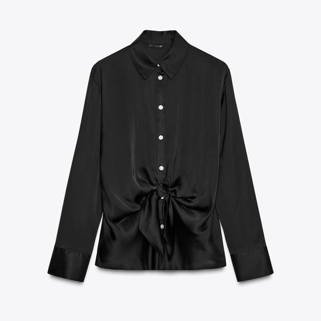 CAMISA SATINADA NUDO ref:22400