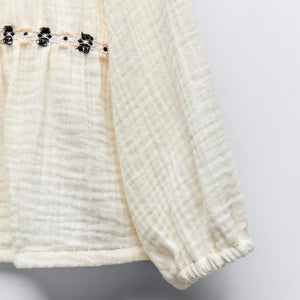 Camisa Fluido Bordado