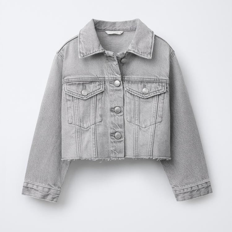Cazadora Denim Cropped