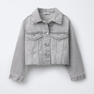 Cazadora Denim Cropped