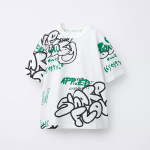 Camiseta Estampado Graffiti