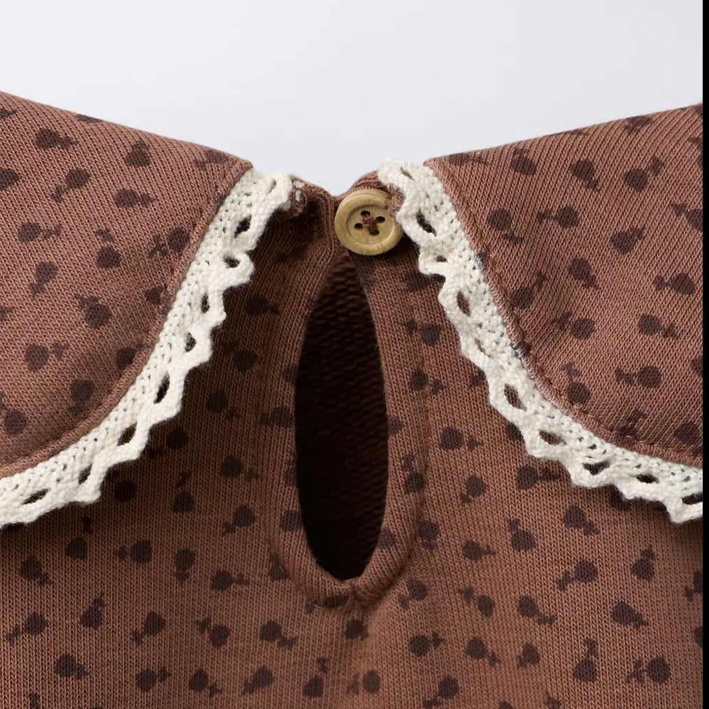 Sudadera Estampada Cuello Bobo