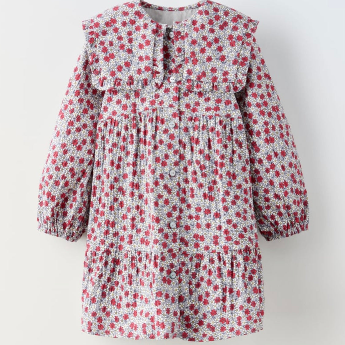 Vestido Flores Volantes