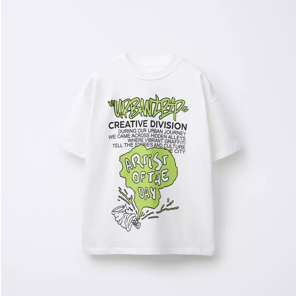 Camiseta Estampado Relieve