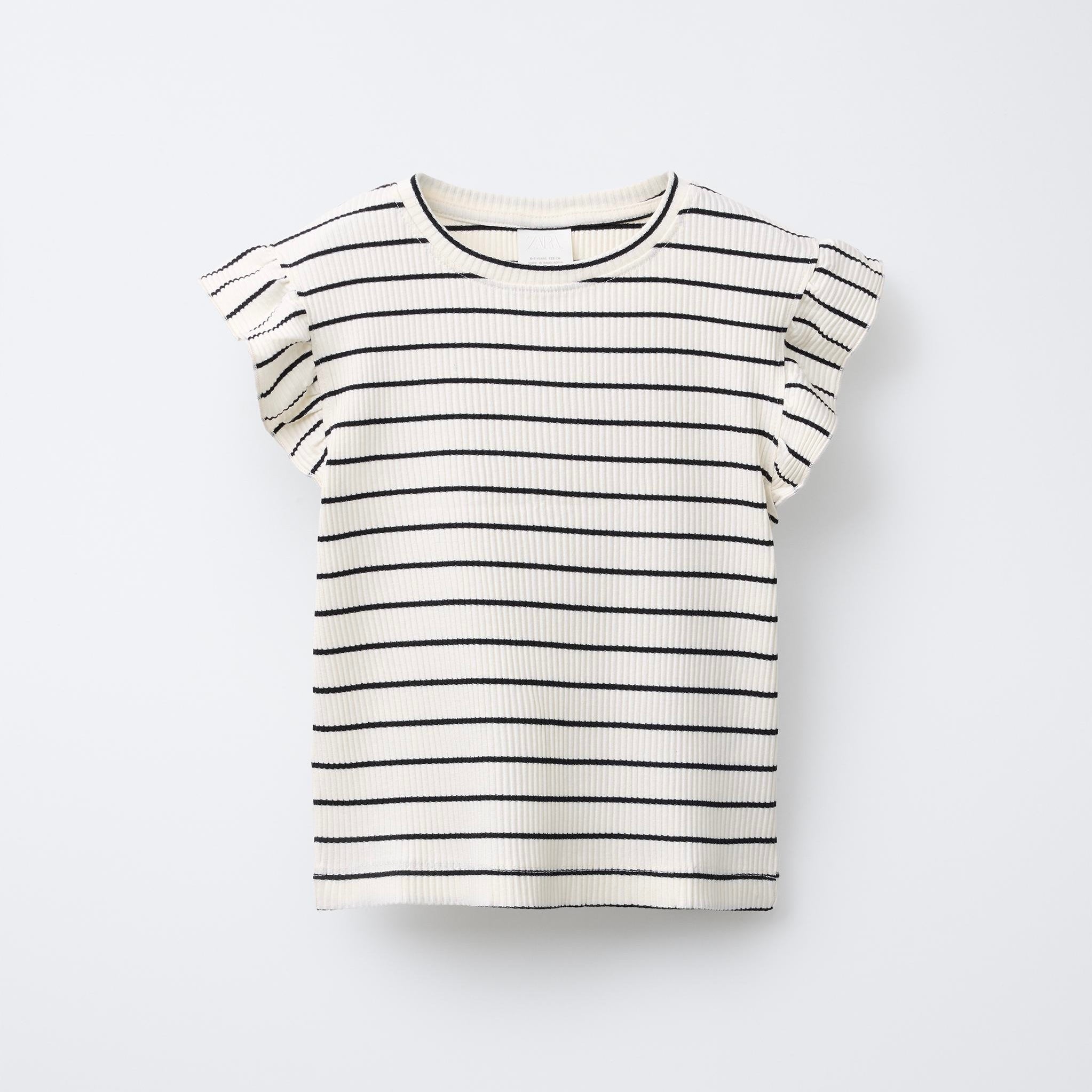 Camiseta Rib Volantes Rayas