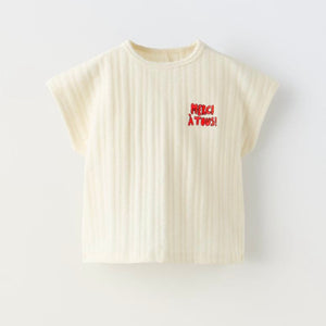 Camiseta Textura Bordado