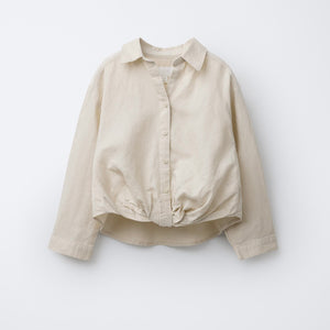Camisa Fruncido con Lino(+colores)