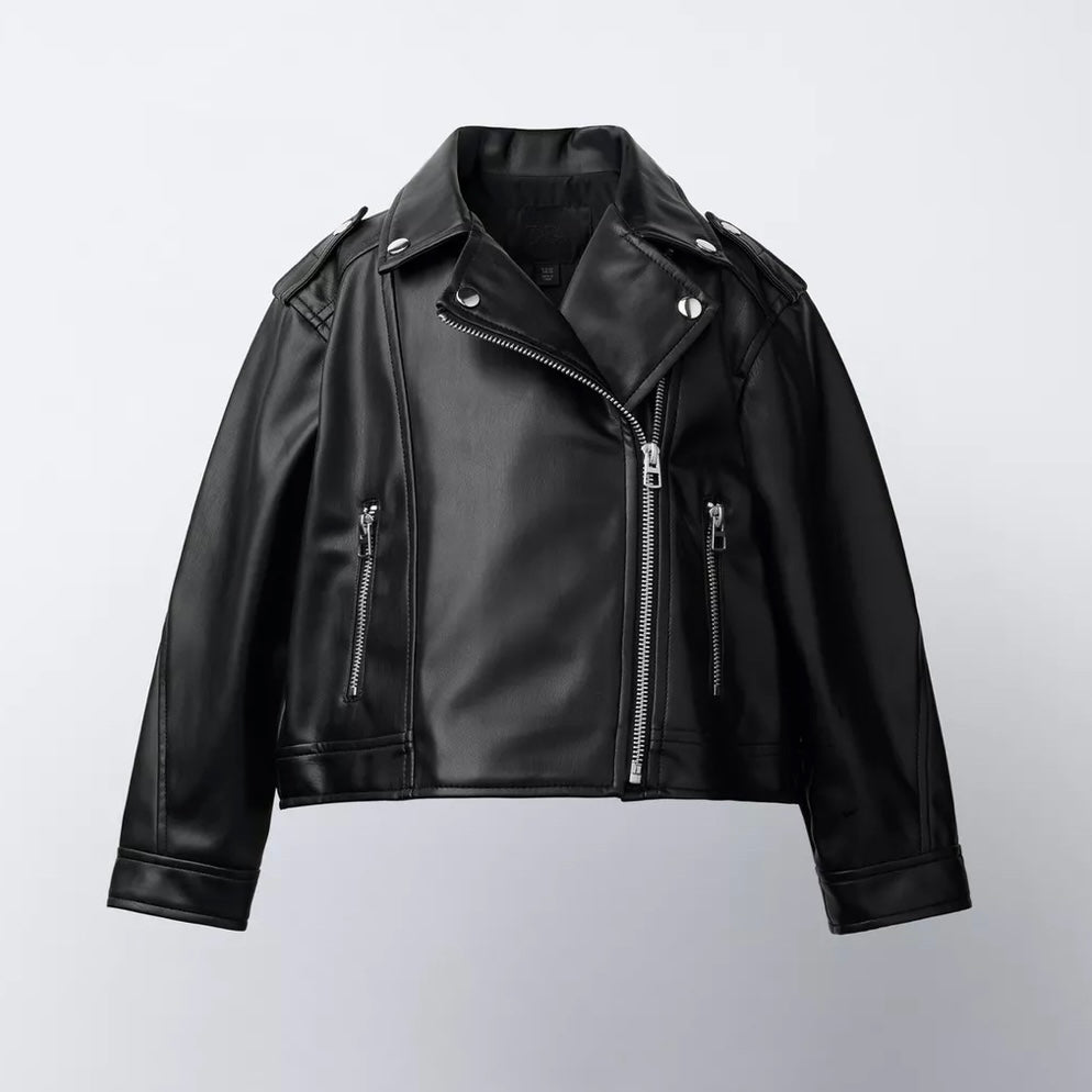 Cazadora Biker Efecto Piel