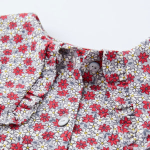 Vestido Flores Volantes