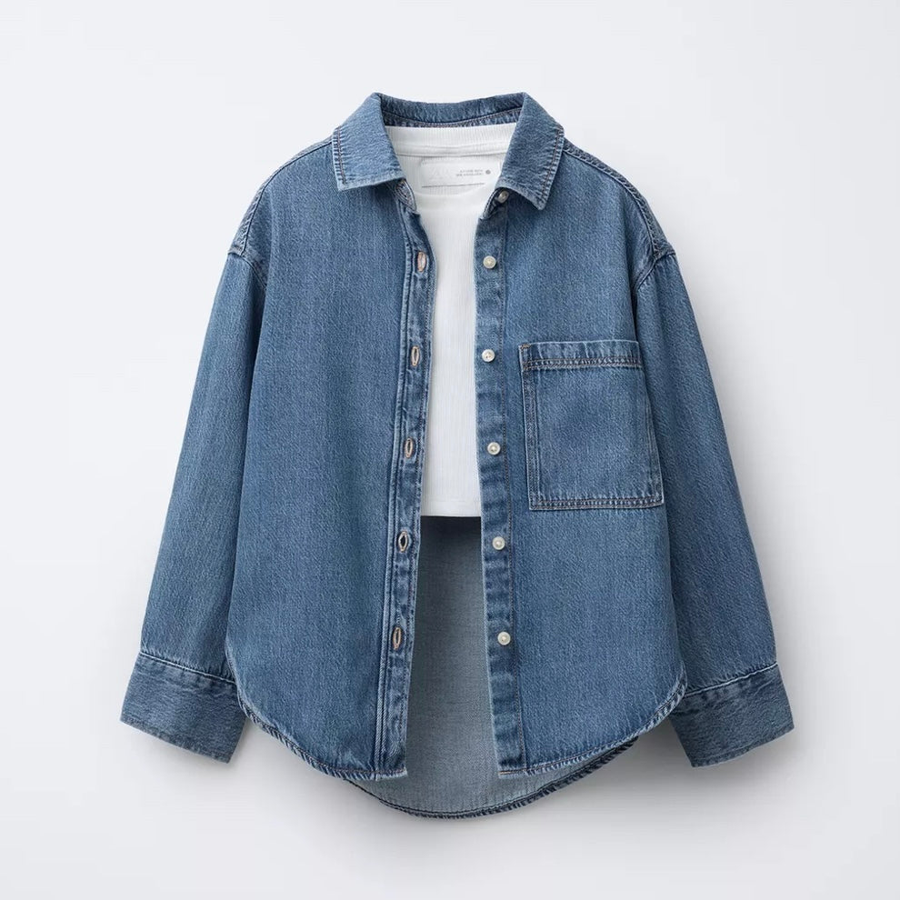 Conjunto Camisa y Camiseta Denim