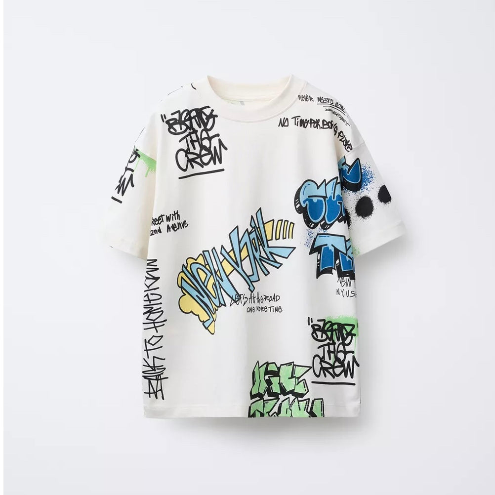 Camiseta Estampado Graffiti