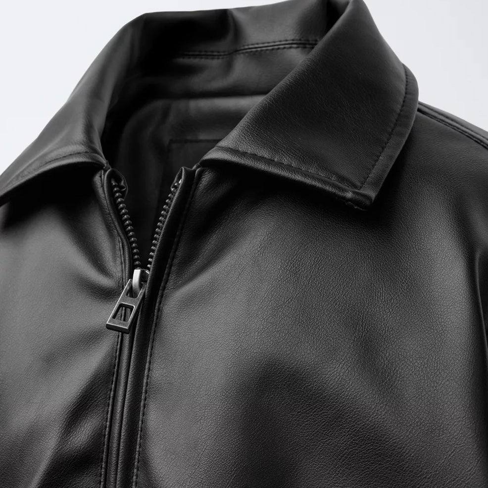 Cazadora Bomber Efecto Piel