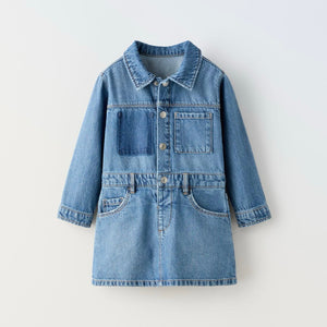 Vestido Denim Bolsillos