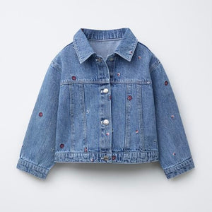 Cazadora Denim Bordados
