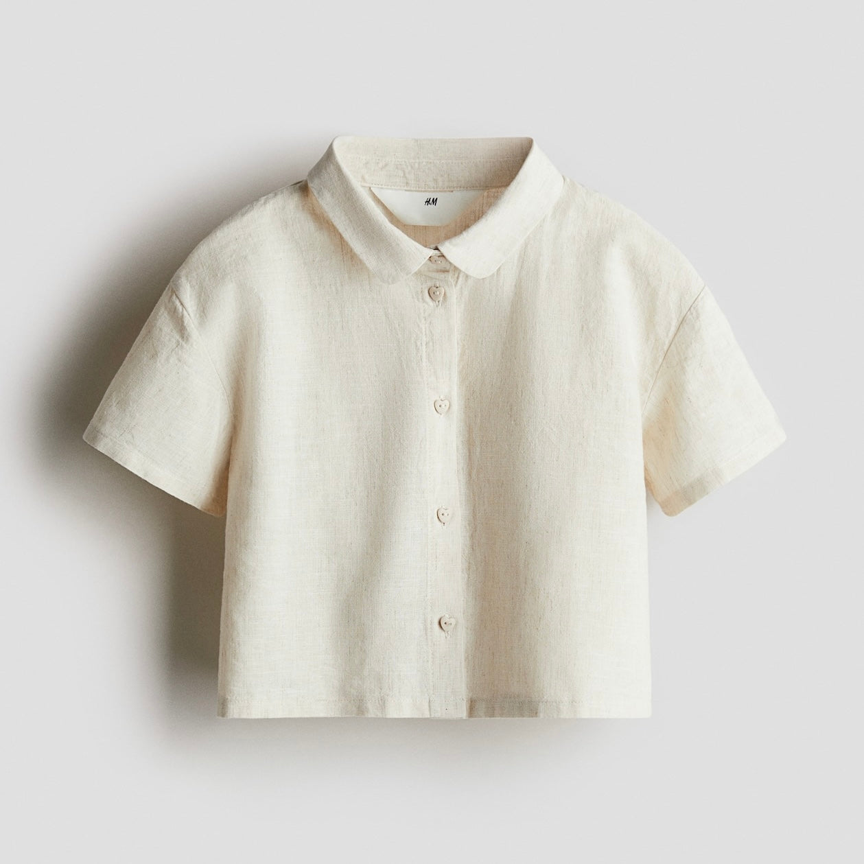 Camisa Crop Lino