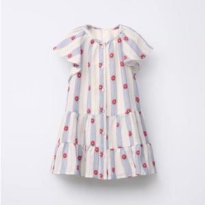 Vestido Flores Jacquard