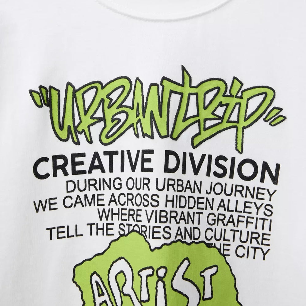 Camiseta Estampado Relieve