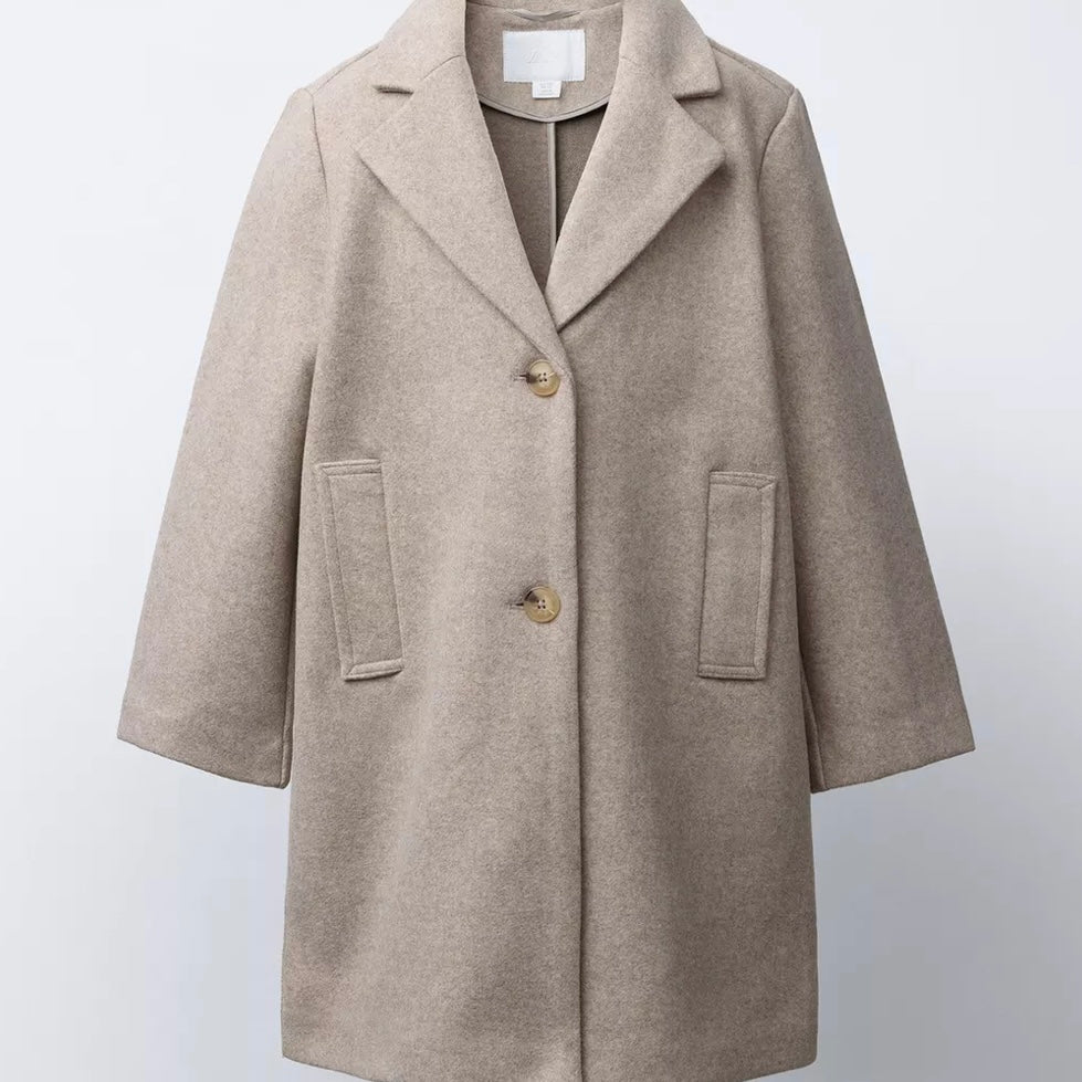 Abrigo Paño con Lana