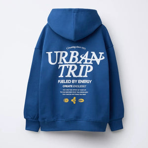 Sudadera Capucha Texto Relieve