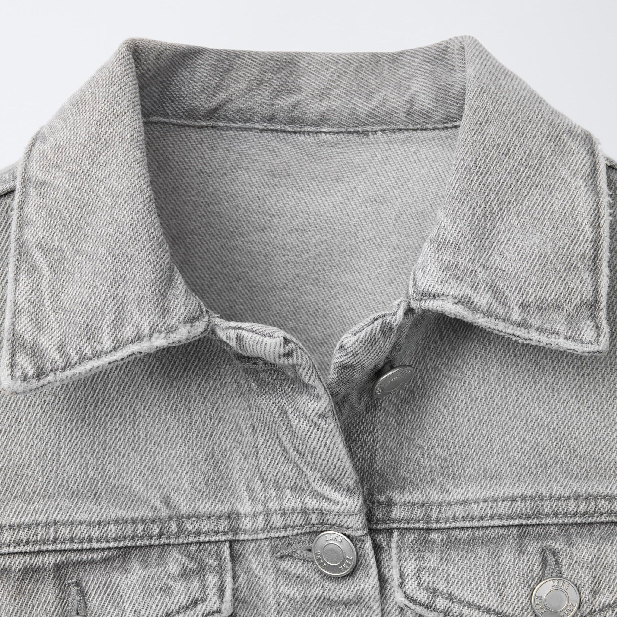 Cazadora Denim Cropped