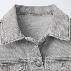 Cazadora Denim Cropped