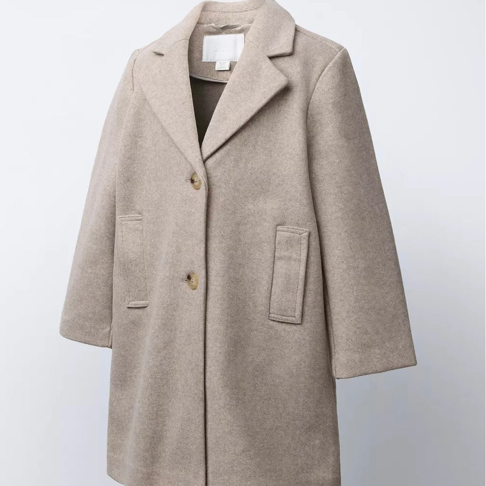 Abrigo Paño con Lana