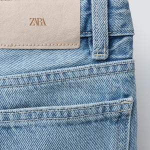 Jeans Wide Leg Efecto Desgastado