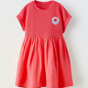 Vestido Combinado Textura