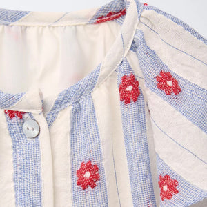 Vestido Flores Jacquard