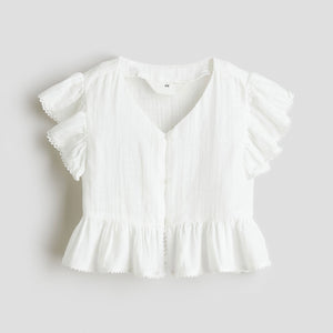 Blusa Corta Volantes