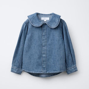Camisa Denim Cuello Bobo