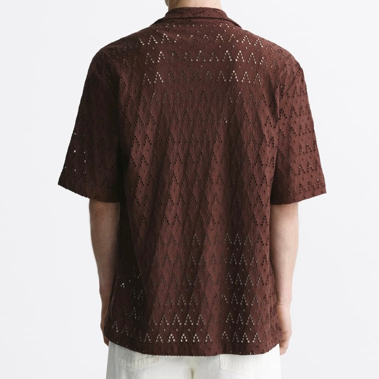 Camisa Troquelada Bordada